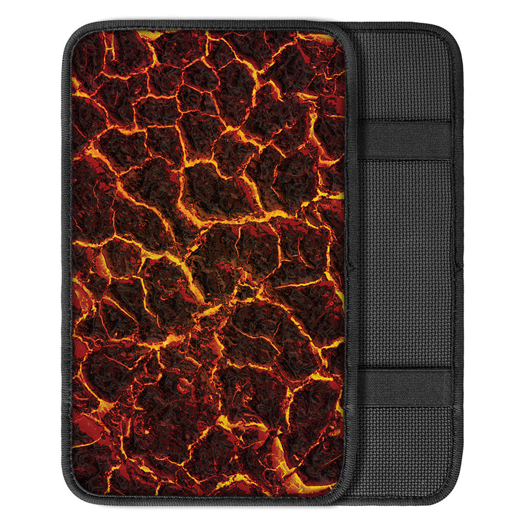 Molten Lava Print Car Center Console Cover