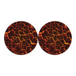 Molten Lava Print Car Coasters