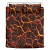 Molten Lava Print Duvet Cover Bedding Set