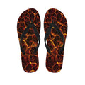 Molten Lava Print Flip Flops