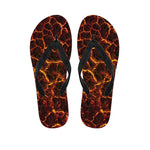 Molten Lava Print Flip Flops