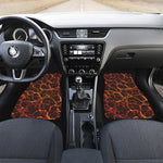 Molten Lava Print Front and Back Car Floor Mats