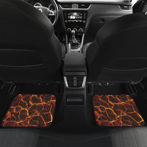 Molten Lava Print Front and Back Car Floor Mats