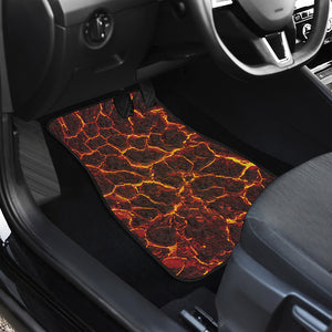 Molten Lava Print Front and Back Car Floor Mats