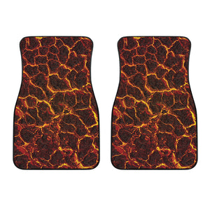 Molten Lava Print Front Car Floor Mats