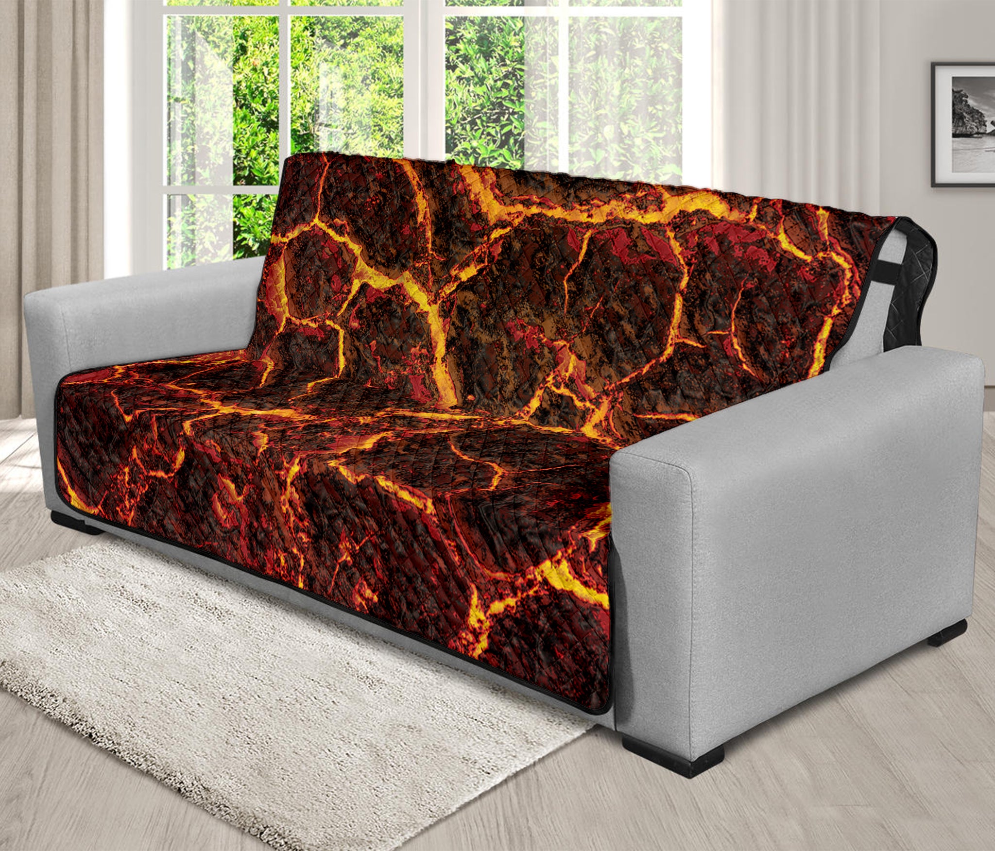 Molten Lava Print Futon Protector