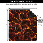 Molten Lava Print Futon Protector