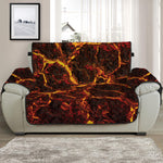 Molten Lava Print Half Sofa Protector