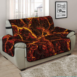 Molten Lava Print Half Sofa Protector