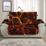 Molten Lava Print Half Sofa Protector