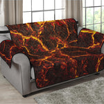 Molten Lava Print Loveseat Protector