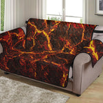 Molten Lava Print Loveseat Protector