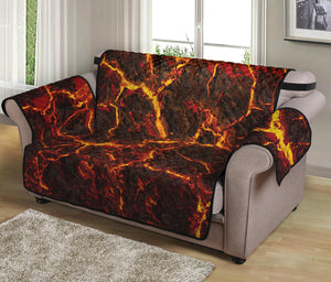 Molten Lava Print Loveseat Protector