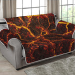 Molten Lava Print Loveseat Protector