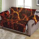 Molten Lava Print Loveseat Protector