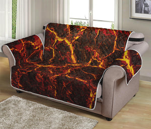 Molten Lava Print Loveseat Protector