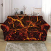 Molten Lava Print Loveseat Slipcover