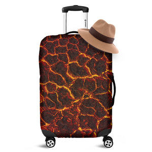 Molten Lava Print Luggage Cover