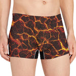 Molten Lava Print Men's Boxer Briefs