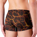 Molten Lava Print Men's Boxer Briefs