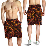 Molten Lava Print Men's Shorts