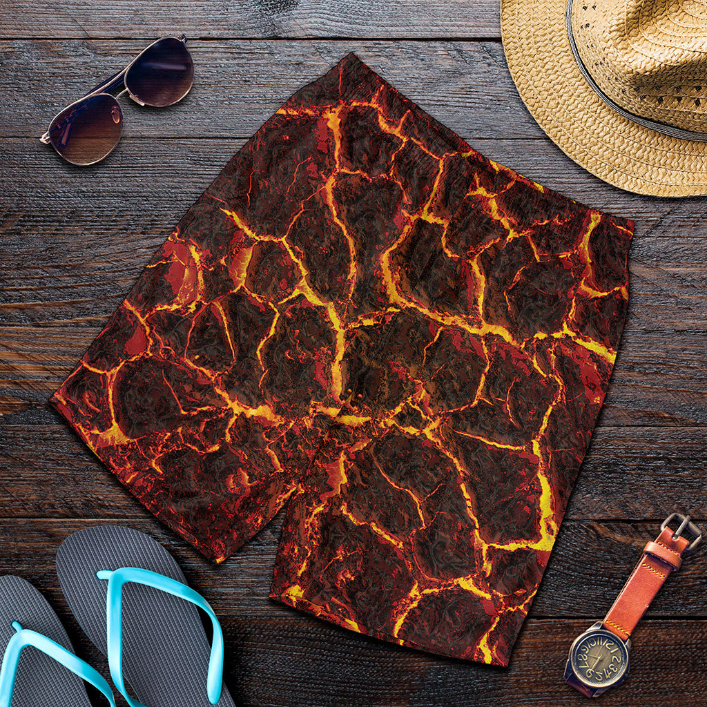 Molten Lava Print Men's Shorts