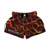 Molten Lava Print Muay Thai Boxing Shorts