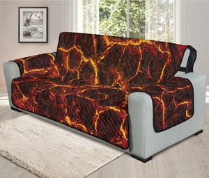 Molten Lava Print Oversized Sofa Protector