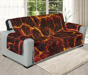 Molten Lava Print Oversized Sofa Protector