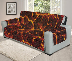 Molten Lava Print Oversized Sofa Protector