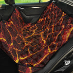 Molten Lava Print Pet Car Back Seat Cover