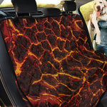 Molten Lava Print Pet Car Back Seat Cover