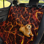 Molten Lava Print Pet Car Back Seat Cover