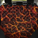 Molten Lava Print Pet Car Back Seat Cover