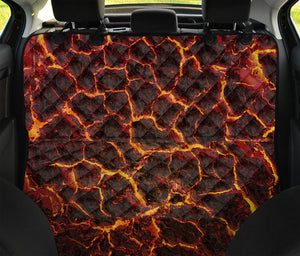 Molten Lava Print Pet Car Back Seat Cover