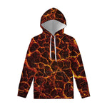 Molten Lava Print Pullover Hoodie