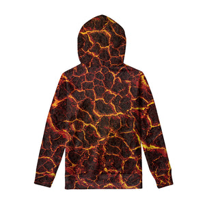 Molten Lava Print Pullover Hoodie