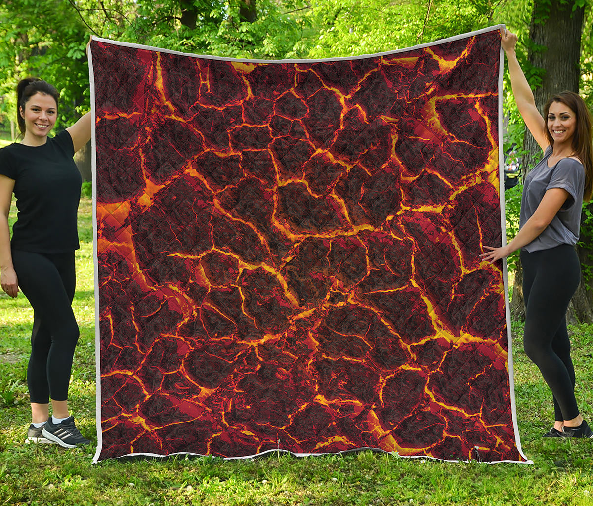 Molten Lava Print Quilt