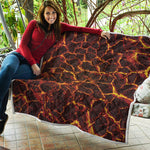 Molten Lava Print Quilt