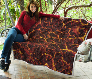 Molten Lava Print Quilt