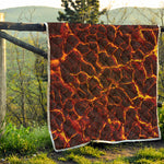 Molten Lava Print Quilt