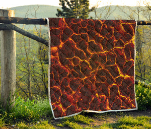 Molten Lava Print Quilt