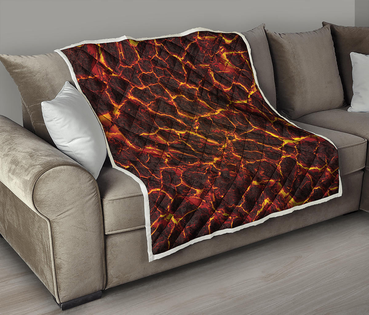 Molten Lava Print Quilt