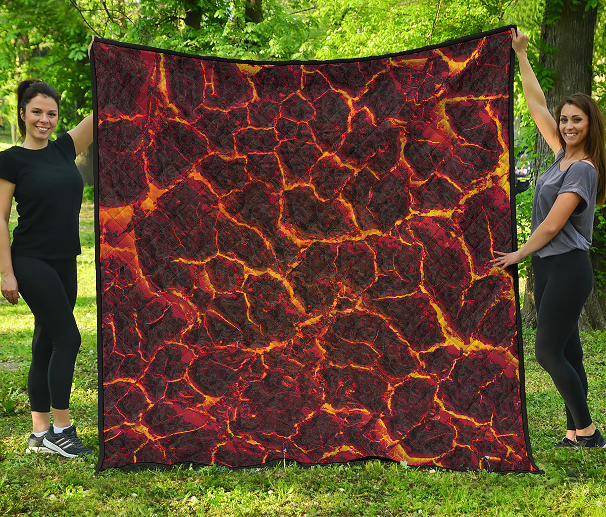 Molten Lava Print Quilt