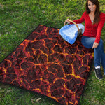 Molten Lava Print Quilt