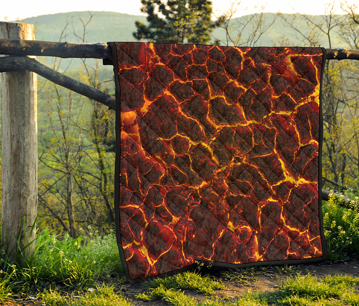 Molten Lava Print Quilt