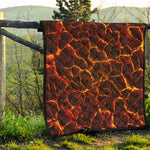 Molten Lava Print Quilt