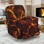 Molten Lava Print Recliner Slipcover