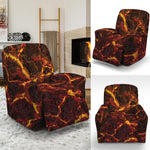 Molten Lava Print Recliner Slipcover