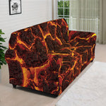 Molten Lava Print Sofa Cover